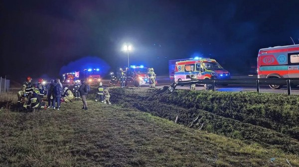 Белорусский автобус попал в ДТП в Польше, есть пострадавшие